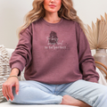 Too Busy Being Real To Be Perfect Crew Neck Sweatshirt